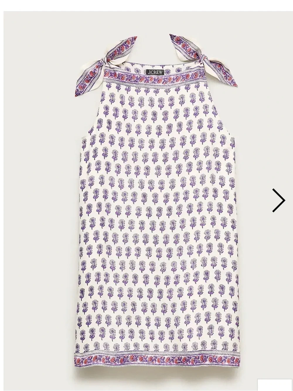 NWT J. Crew Sadie mini dress in lilac block print size small